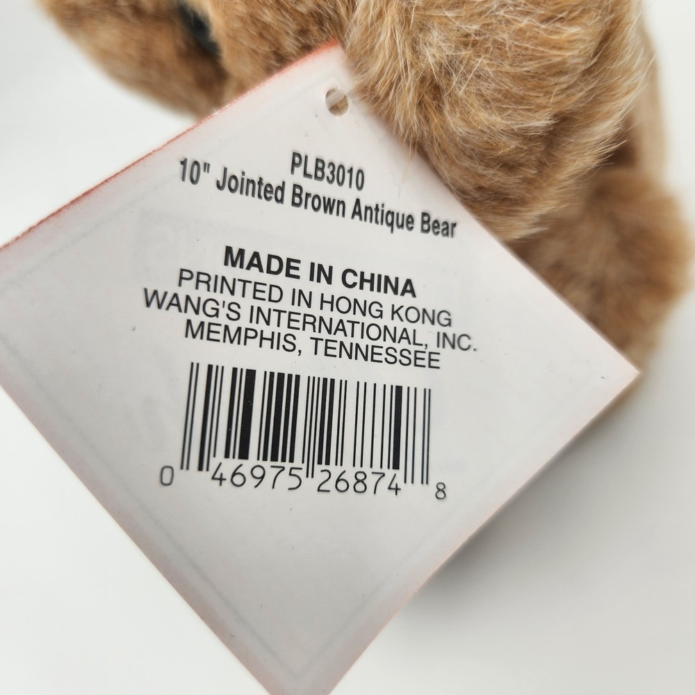 Distinctions in Plush Brown Teddy Bear Wangs International NWT‎ Jointed - Picture 11 of 11